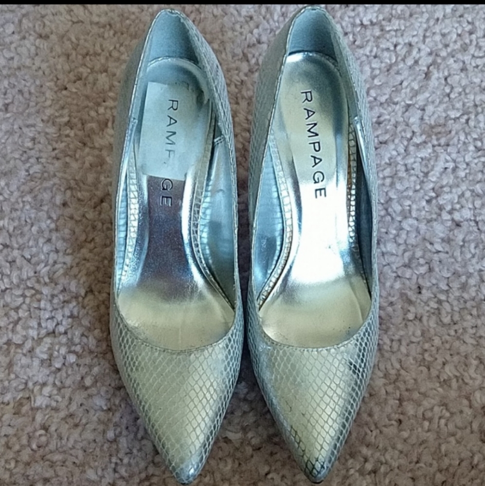 Silver heels